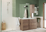 Mobile da bagno 3 cassetti, finitura Mercure Made in Italy 