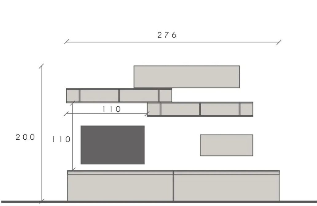 Mobili Parete attrezzata Soggiorno moderna, finitura Piombo e Mercure, ZLCINFNCOMPN39-1