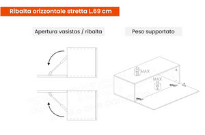 Mobili Parete attrezzata Soggiorno moderna, finitura Piombo e Mercure, ZLCINFNCOMPN39-1