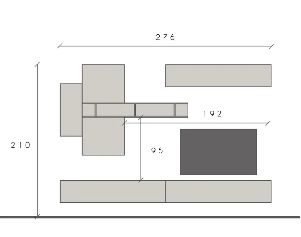 Parete Attrezzata di design, Bianco lucido e Cadiz , ZLCINFNCOMPN44-1