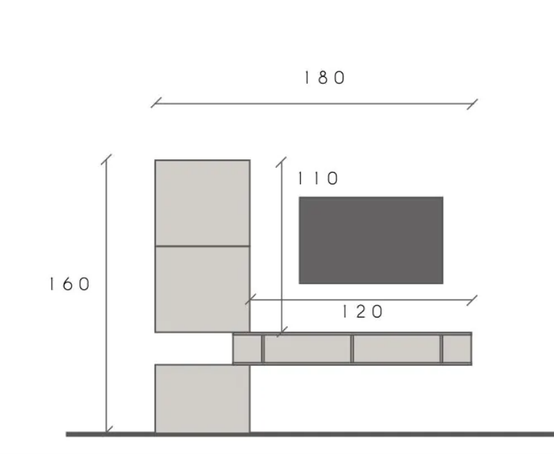 Parete attrezzata moderna da ingresso, finitura Lava e Mercure, ZLCINFNCOMPN51-1