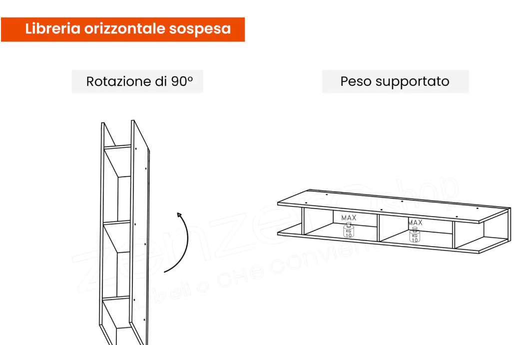 Parete attrezzata moderna da ingresso, finitura Lava e Mercure, ZLCINFNCOMPN51-1