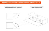 Mobile moderno da ingresso Ardesia e Piombo, Made in Italy, ZLCINFNCOMPN55-1