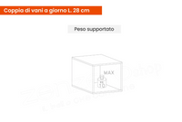 Composizione da ingresso moderna, Bianca lucida e Cadiz, ZLCINFNCOMPN56-1