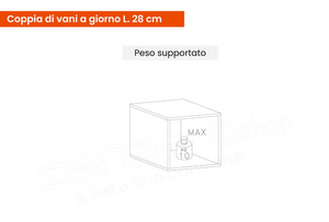 Composizione da ingresso moderna, Bianca lucida e Cadiz, ZLCINFNCOMPN56-1