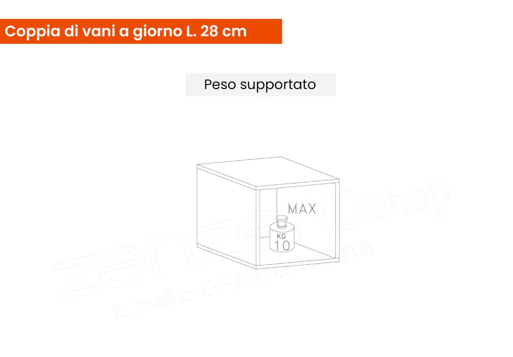 Parete Porta TV, colore Argilla e Cadiz, Made in Italy, ZLCINFNCOMPN56PT