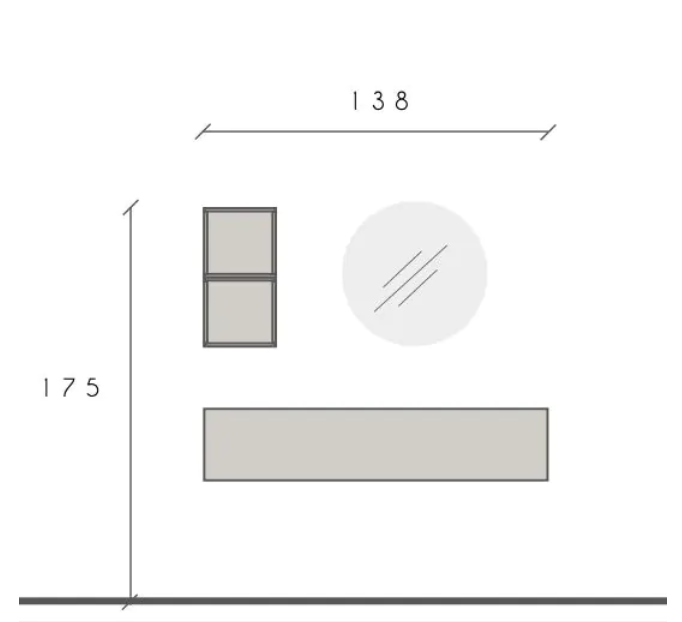 Ingresso moderno di design, con specchio, colore Argilla, ZLCINFNCOMPN57-1
