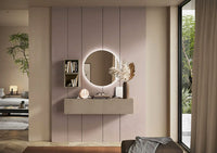 Ingresso moderno di design, con specchio, colore Argilla, ZLCINFNCOMPN57-1