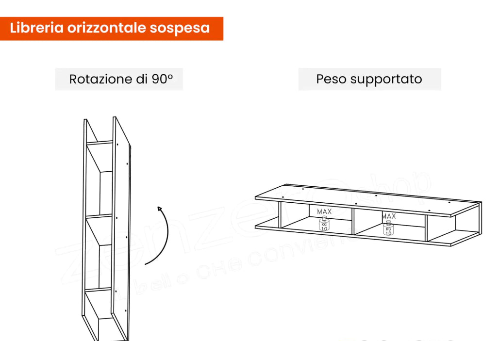 Composizione da Ingresso di design, finitura Cadiz e Argilla, ZLCINFNCOMPN61-1