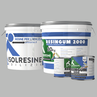 Guaina liquida grigia resingum 2000 impermeabilizzazione tetti terrazze balconi *** formato 5 kg, confezione 1