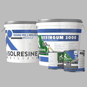 Guaina liquida grigia resingum 2000 impermeabilizzazione tetti terrazze balconi *** formato 5 kg, confezione 1