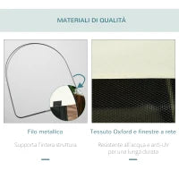 Trasportino per Animali Domestici Pieghevole in Oxford con Cuscino Rimovibile Lavabile e Borsa per Trasporto, 70x51x59cm, Marrone