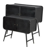 Mobiletto Iron School Coppia Cm  88X38X78 - Cm 70.5X30X58.5