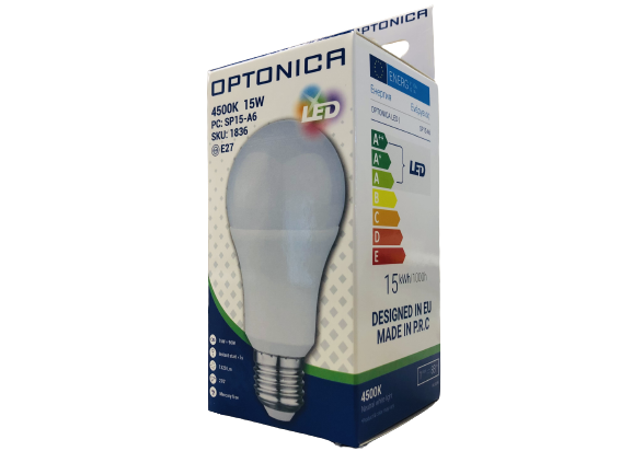 Lampadina led goccia e27 15 watt equivalente 90 watt risparmio energetico *** temperatura colore lampada 4500k bianco...