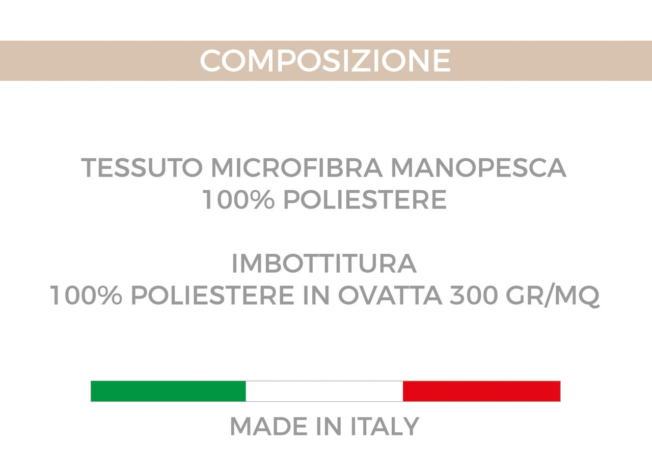 Trapunta Piumone Invernale Imbottita 300gr Microfibra Diadema Dis. Leopardato - Piazza E Mezza - D15