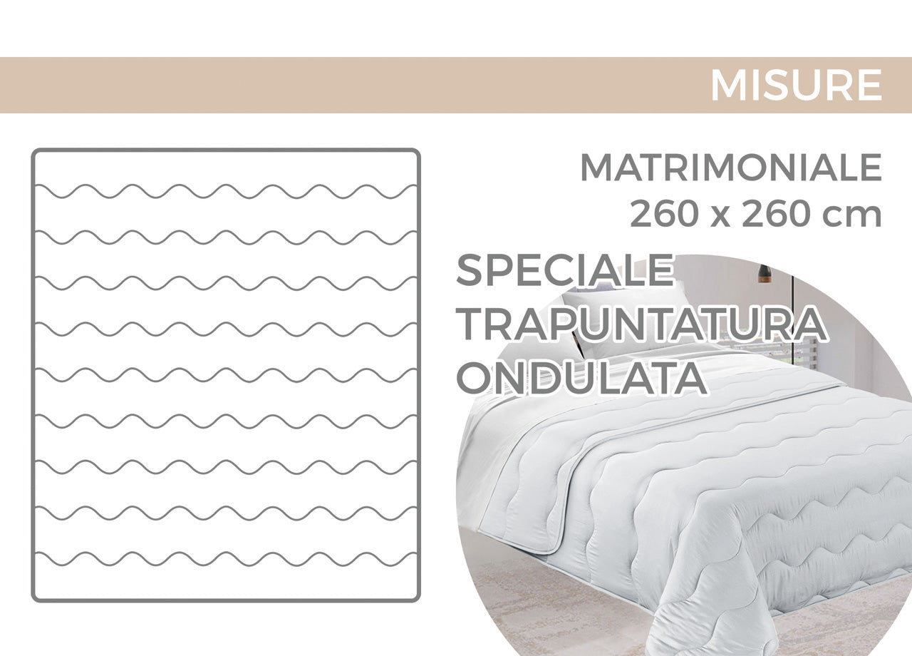 Trapunta Piumone Invernale Imbottita 300gr Microfibra Diadema Flower - 2 Piazze - D14 Rosa