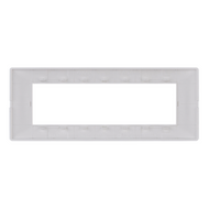 Placca vimar modello plana 7 moduli tecnopolimero 14657 *** colore avorio, confezione 1