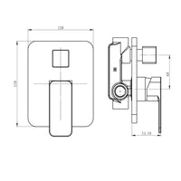 Ogomondo miscelatore doccia ad incasso da parete francia con deviatore rubinetto *** confezione 1