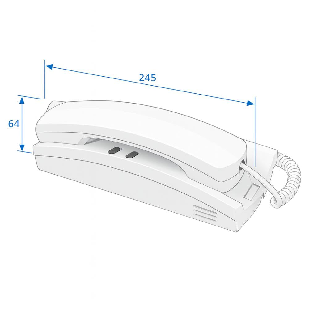 Vimar 8875 citofono bianco da parete per impianti sound system