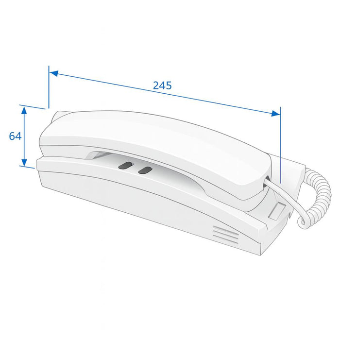 Vimar 8875 citofono bianco da parete per impianti sound system