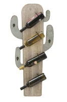 Porta Bottiglie Da Muro Cactus Cm 46X12X96
