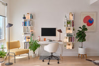 Zafferano Lampada da Tavolo Led Ricaricabile Pina L Desk - 6W, IP65, Dimmer Touch, Testa Magnetica, Design Moderno per Interni ed Esterni - Bronzo