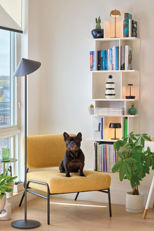 Zafferano Lampada da Terra Led Ricaricabile Pina XXL - 6W, IP65, Dimmer Touch, Testa Magnetica, Design Moderno per Interni ed Esterni - Oro