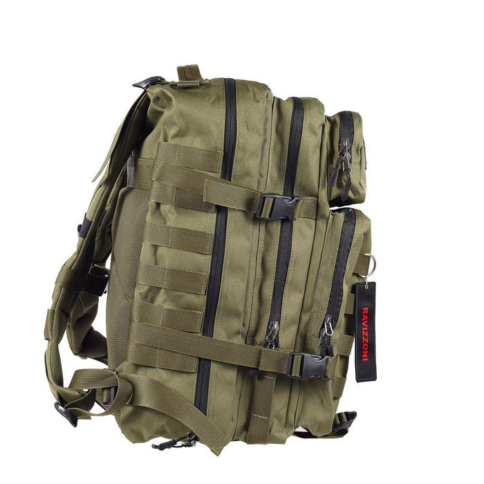 Zaino multiuso da viaggio tempo libero, leggero 30x26x50cm Muntain poliestere verde