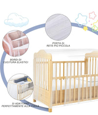 Zanzariera Elastica Universale per Culla 100% poliestere rete traspirante 233207