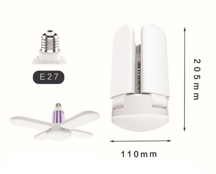 Zanzariera Elettrica Lampadina Lampada LED E27 Anti Zanzare Casa Campeggio