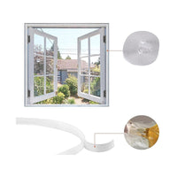 Zanzariera Finestra Bianca Adesiva Con Nastro In Velcro Misura 150X220cm