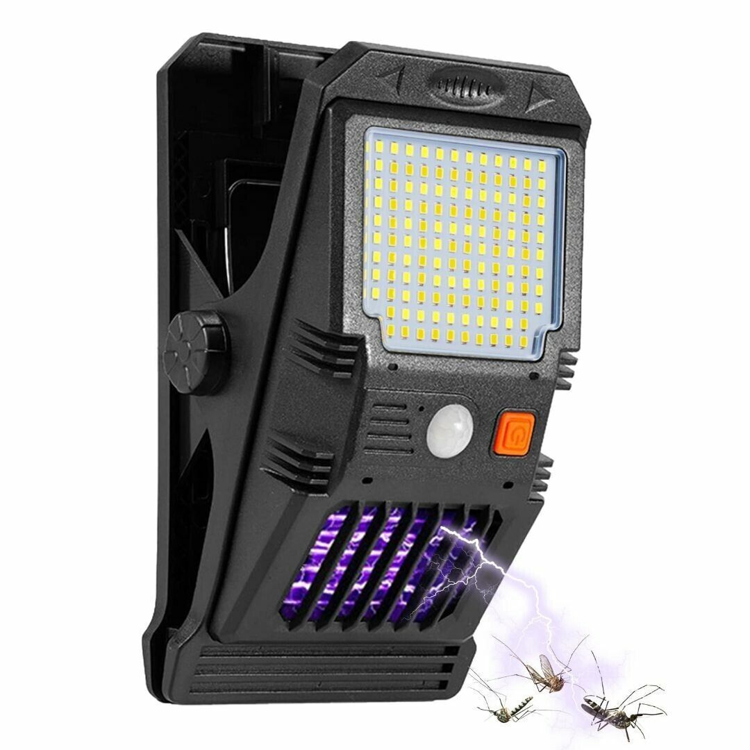 Zanzariera Lampada faretto luce solare da giardino 128 led SMD W7104-1