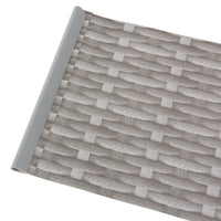 Striscia Frangivista in PVC 'Jesteburg' per Coprire Recinzione di Rete (35m x 19cm) - Effetto Rattan, Grigio [en.casa]