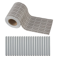 Striscia Frangivista in PVC 'Jesteburg' per Coprire Recinzione di Rete (35m x 19cm) - Effetto Rattan, Grigio [en.casa]