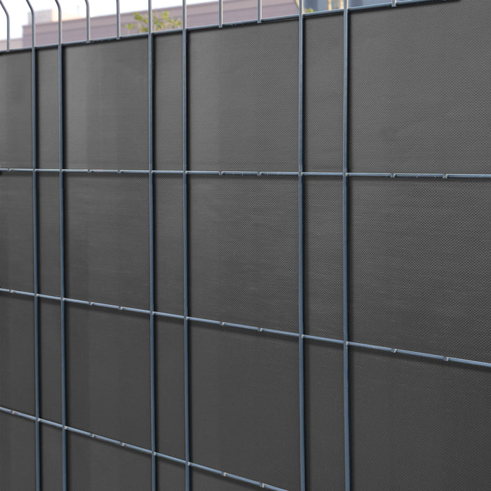 Striscia frangivista in PVC 35 m x 19 cm 6,65 m² grigio antracite ral 7016 03_0006584