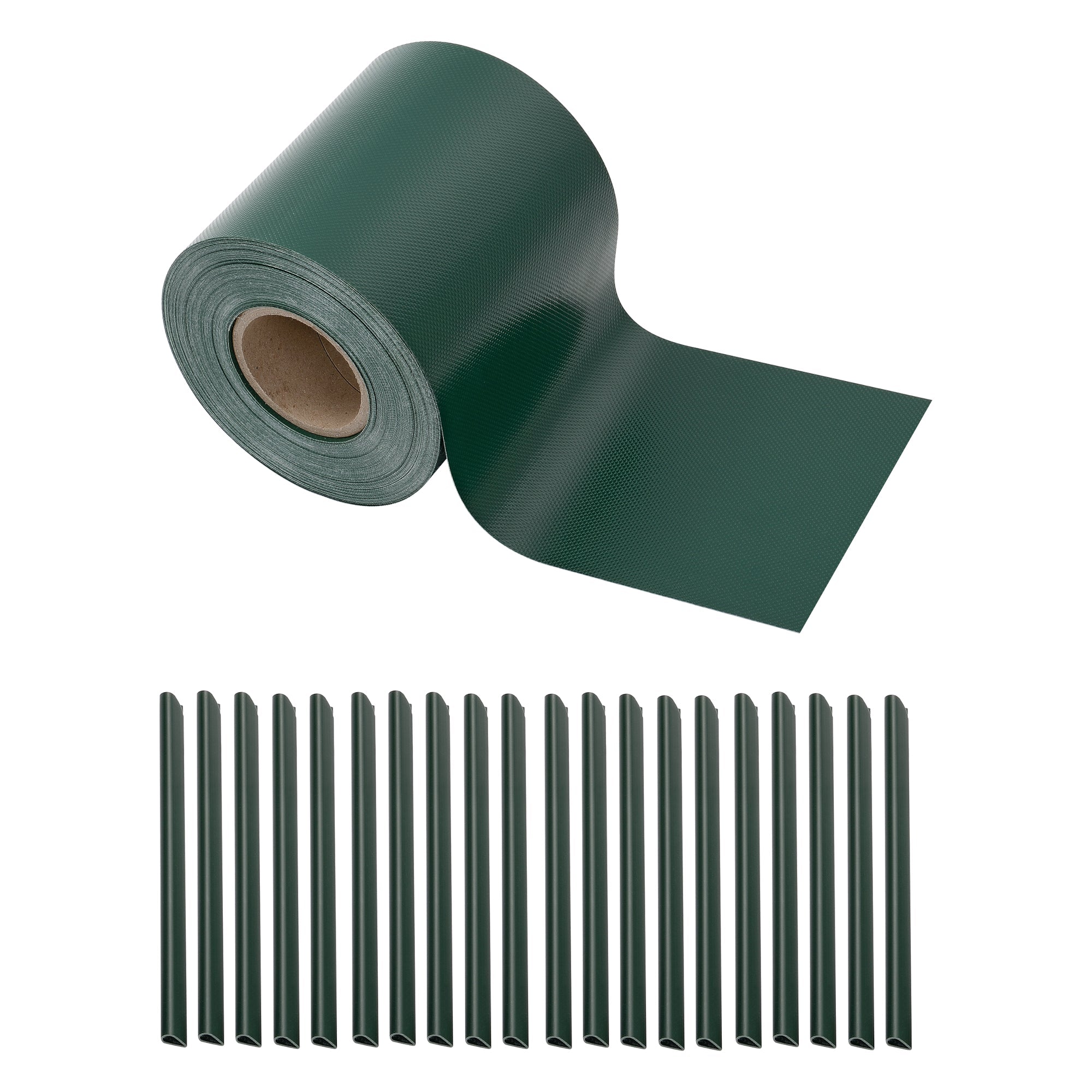 Striscia frangivista in PVC 35 m x 19 cm 6,65 m² verde muschio ral 6005 03_0006587