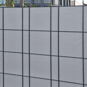 Striscia frangivista in PVC 35 m x 19 cm 6,65 m² grigio chiaro 03_0006586