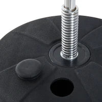 Punching Ball da Terra ad Altezza Regolabile con Guantoni da Boxe e Base Riempibile, 43x43x126-144 cm, Rosso