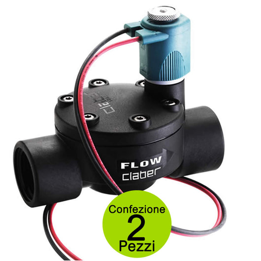 Multipack 2 pz elettrovalvole con cavo 9 volt 1 pollice femmina claber 90813