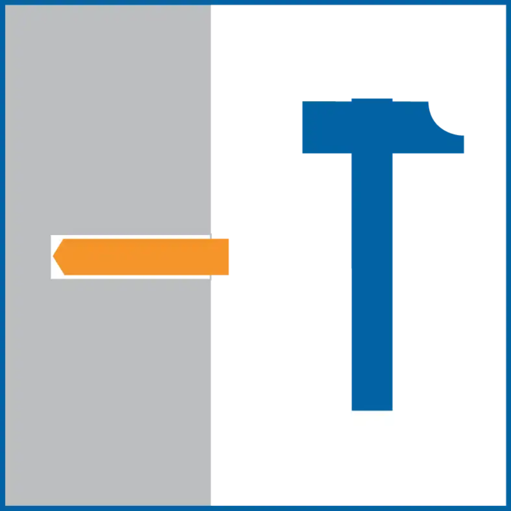 Tassello prolungato tacx con vite per fissaggi leggeri 200 pezzi *** misura Ø 6 x 50 mm, confezione 1