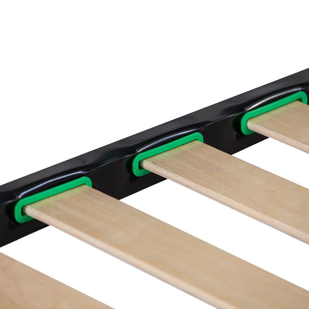 Rete ortopedica 80X190 14 doghe in betulla ZEN con 4 piedi |100% MADE IN ITALY| struttura in acciaio anti cigolio, angoli anti infortunistici, altezza 35 cm