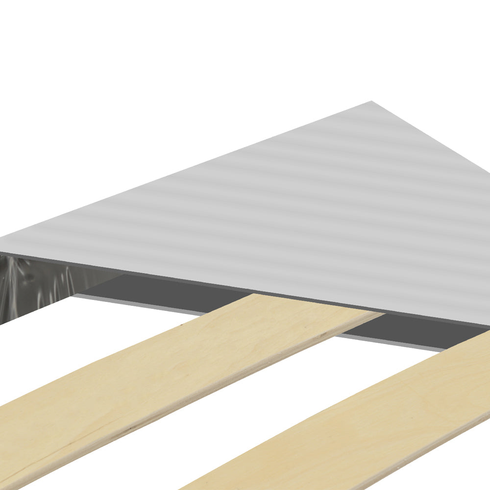 Rete ortopedica 160X190 14 doghe in betulla ZEN con 4 piedi |100% MADE IN ITALY| struttura in acciaio anti cigolio, angoli anti infortunistici, altezza 35 cm