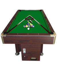 Tavolo da biliardo 8 piedi verde con gettoniera manuale – Zeus