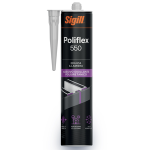 Sigillante elastico poliflex 550 professionale da 310 ml *** colore- bianco, confezione 1