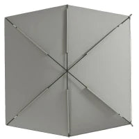 Parasole Gazebo Tenda Parasole a Cupola in Acciaio Poliestere ad Alta Densità 190 T, Borsa Trasporto Inclusa, Grigio