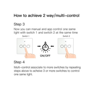 ZigBee Interruttore Smart Da Parete Con 3 Tasti Touch Con Pannello in Cristallo App Tuya Colore Bianco Scatola 503