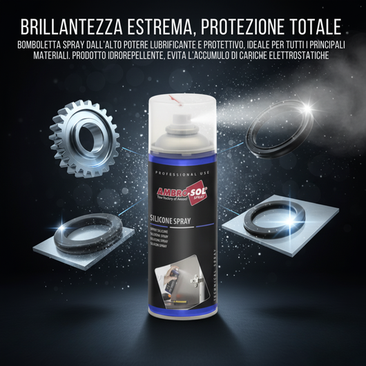 Silicone spray lucidante protettivo ad effetto idrorepellente 400 ml