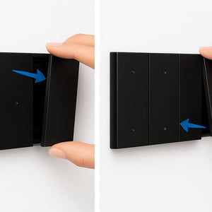 Bticino living now cover copriforo 1 modulo per supporti compatibili *** colore nero, confezione 1