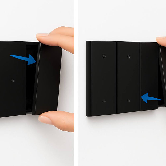 Bticino living now cover copriforo 1 modulo per supporti compatibili *** colore nero, confezione 1