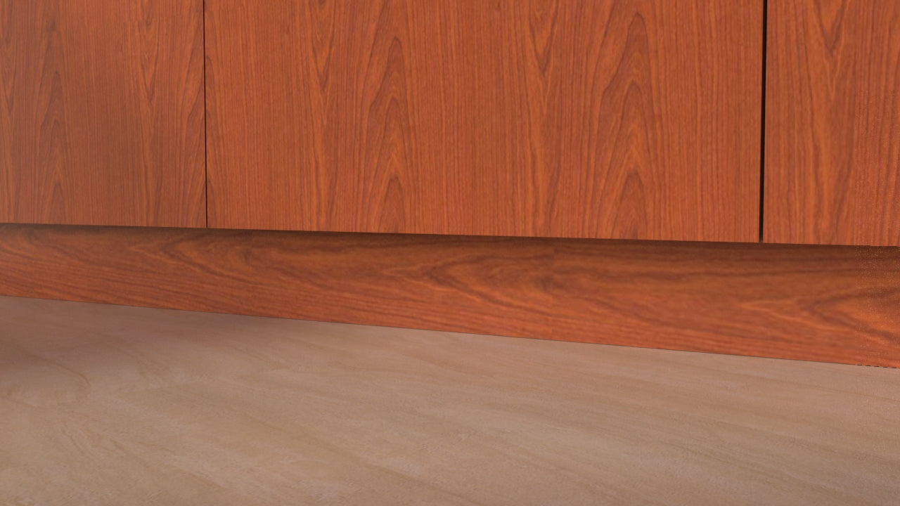 ZOCCOLATURA IN PVC 2 METRI H 15 CM CILIEGIO